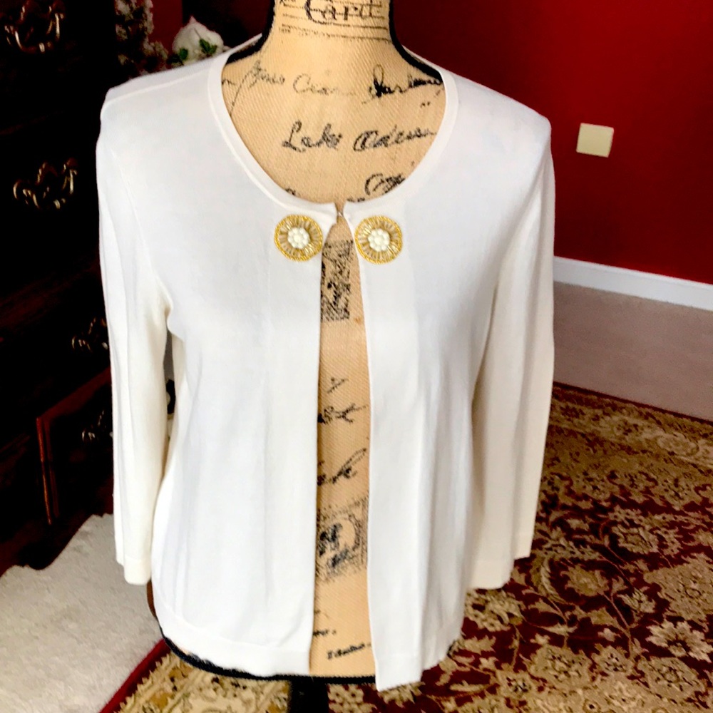 Ann Taylor loft delicate cream colored sweater.